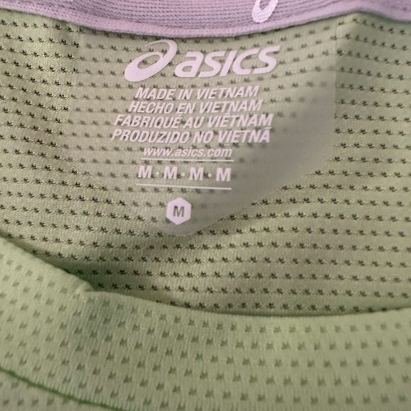 ASICS women’s running tank medium running tank lime yellow bright Nwt - Picture 5 of 9